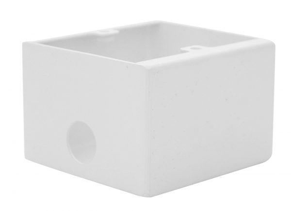 KELSEY SINGLE GANG METAL BACK BOX WHITE
