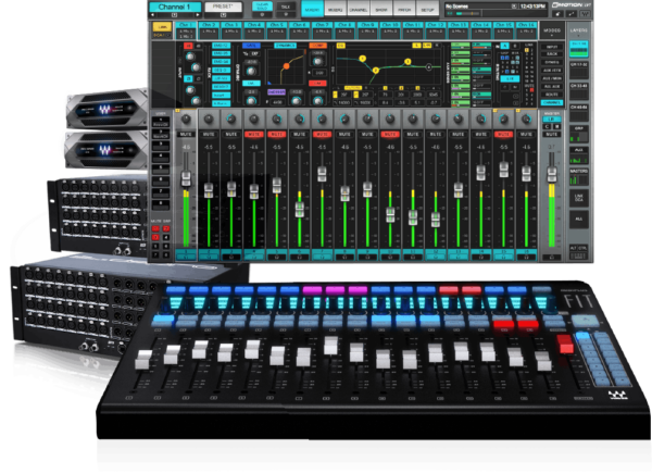 eMotion LV1 + Extreme Server-C + 64-Preamp Stagebox + Axis Scope