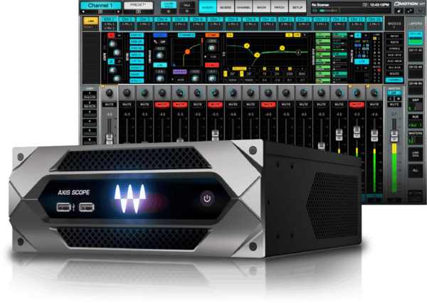 eMotion LV1 64-Channel Mixer + Axis Scope